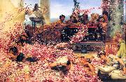Sir Lawrence Alma-Tadema,OM.RA,RWS The Roses of Heliogabalus Sweden oil painting artist